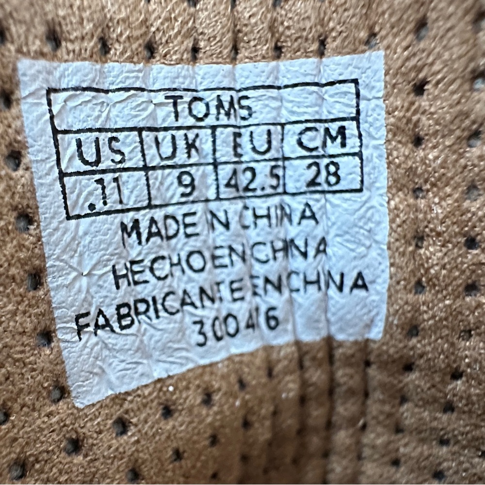 Tom's Women’s Suede Brown Lace Up Booties Size 11 - Picture 7 of 10